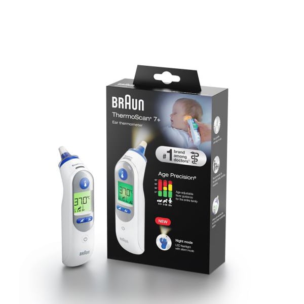 Braun Irt6525 Thermoscan 7+ Ear Thermometer 1Pcs