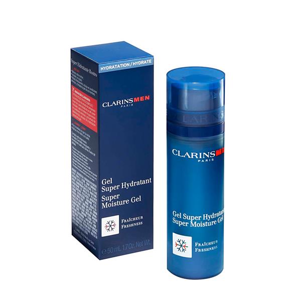 Clarins Skin Care Men Super Face Moisture Gel 1.8 Oz 50 Ml