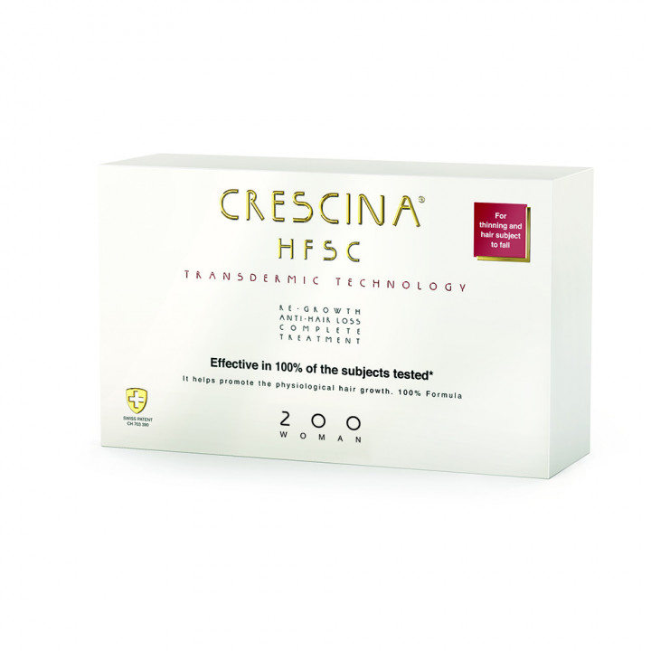 Crescina Treatment Complete Woman 200 Ampules for Hair Growth 10+10V