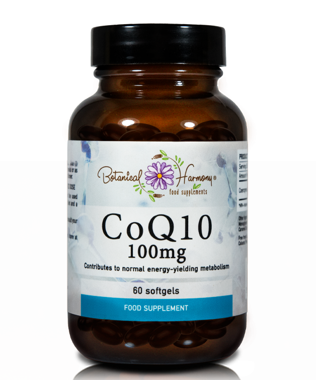 Botanical Harmony Co-Enzyme Q10 100Mg Powerful Antioxidant for Normal Metabolism 60 Capsules