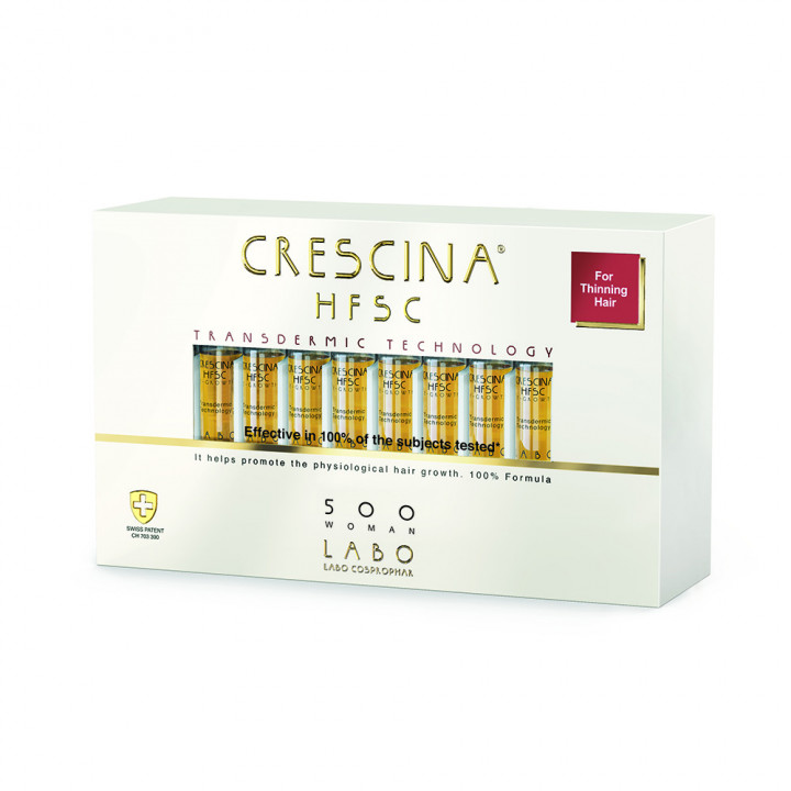 Crescina Treatment Woman 500 Ampules for Hair Growth 20V