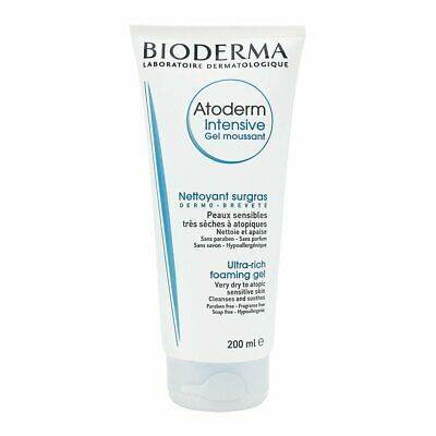 Bioderma Atoderm Intensive Gel Ultra Rich Foaming Gel For Very Dry To Atopic Sensitive Skin Cleanses And Soothes 200ml