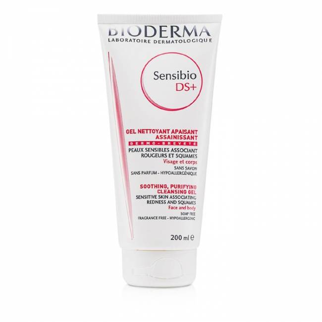 Bioderma Sensibio Ds+ Soothing-Cleansing And Purifying Gel For Sensitive Skin with Redness And Squames 200ml