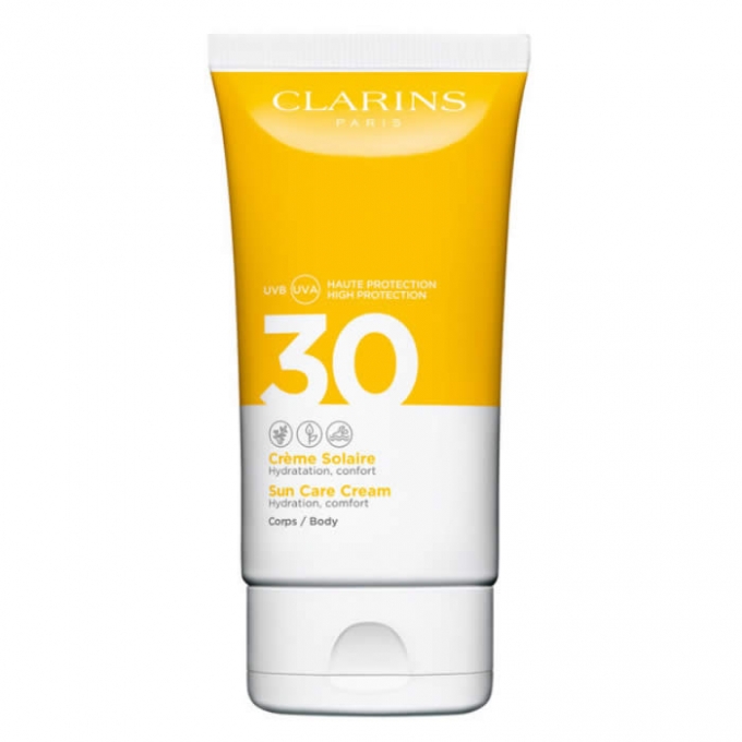 Clarins Sunscreen Sun Care Body Care Cream Care Spf 30 150Ml 5.2Oz