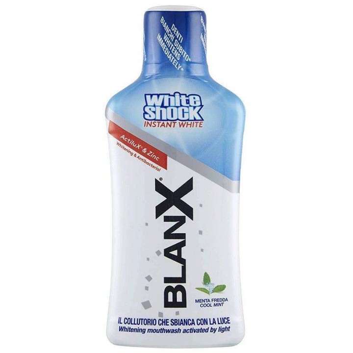 Blanx White Shock Mouthwash Instant White Mouthwash 500ml