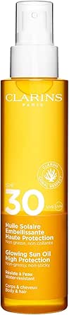 Clarins Glowing Sun Oil High Protection Spf30 150Ml