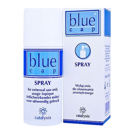 Blue Cap Spray For Irritated Areas External Use Only 100Ml