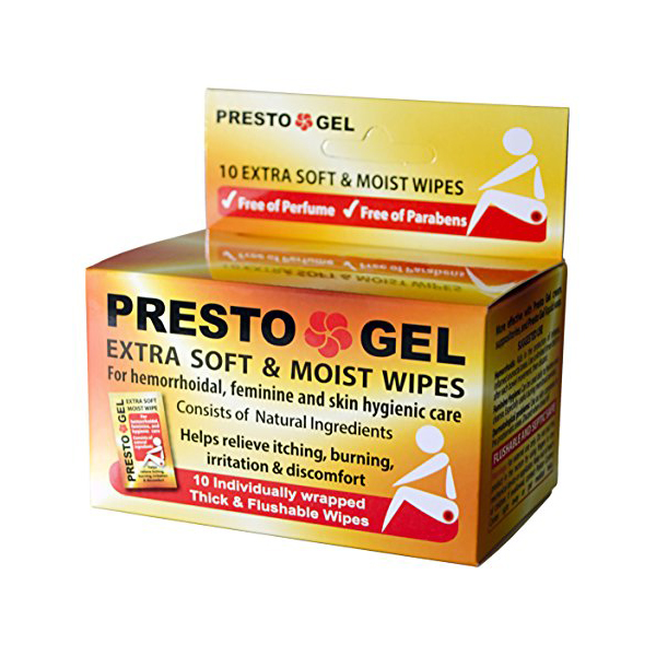 Dan Presto Gel Extra Soft & Moist Wet Wipes 10 Pcs