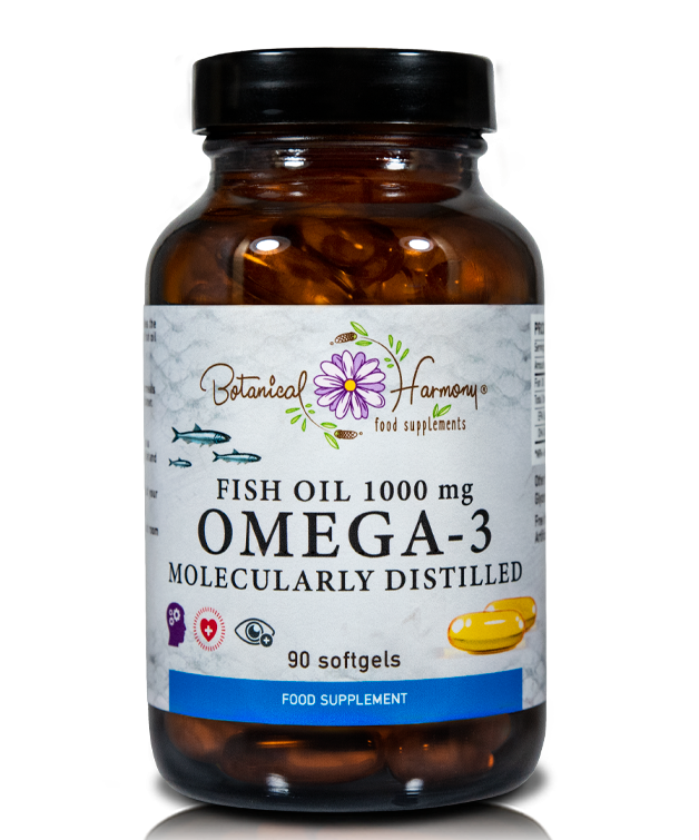 Botanical Harmony Omega 3 Fish Oil 1000Mg 90 Softgels