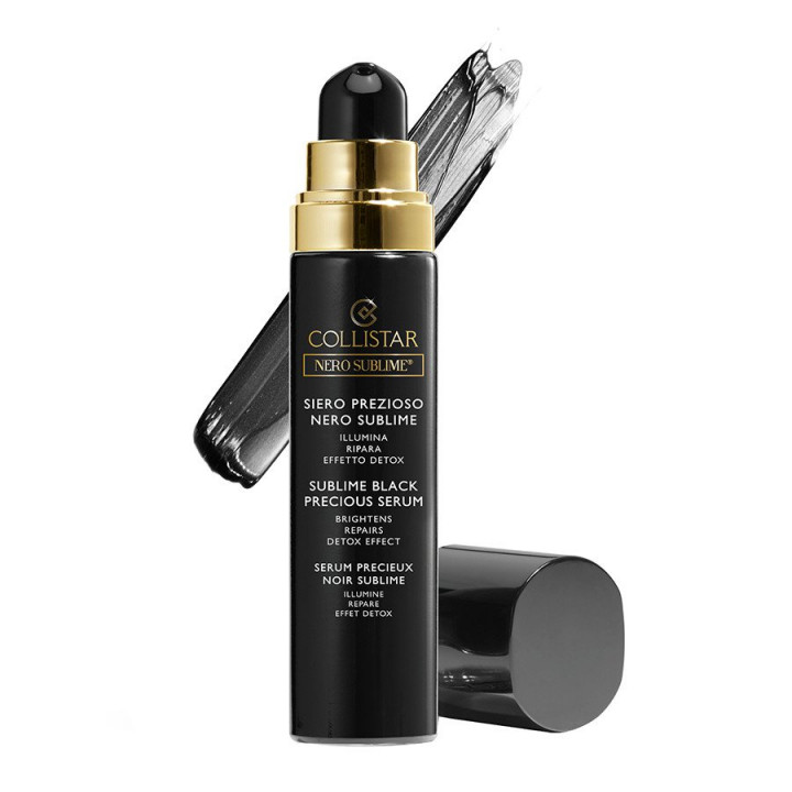 Collistar Sublime Black Precious Face Serum-Brightens Repairs Detox Effect 30ml