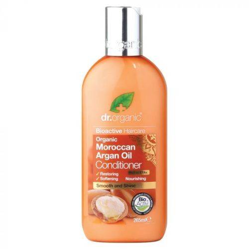 Dr. Organic Moroccan Argan Oil Moisturizing Hair Conditioner For Dry Damaged Hair 265ml