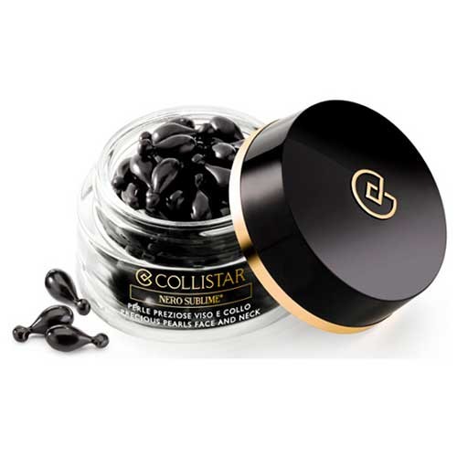Collistar Sublime Black Precious Pearls Face And Neck Boosted Repair Brightness Detox Effect 60 Pearls