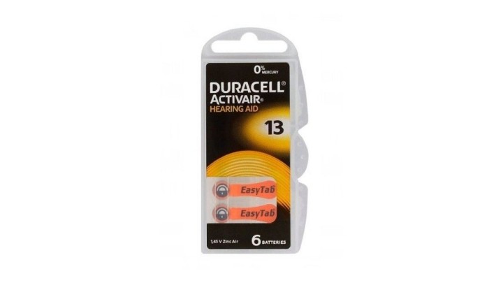 Duracell Batteries S-13 Orange,6X