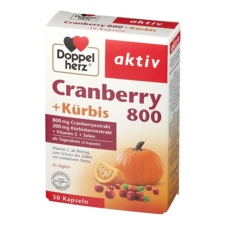 Doppelherz Cranberry + Kurbis 30 Capsules
