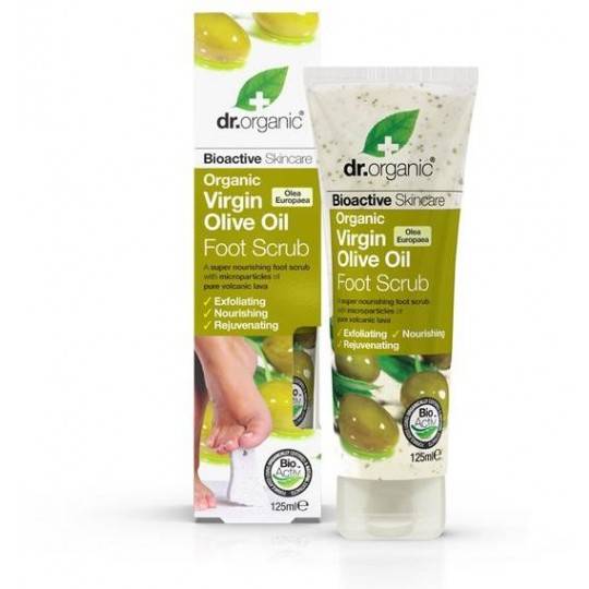 Dr. Organic Virgin Olive Oil Foot Scrub 125ml