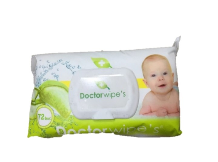 Doctor Wipes Aloe Vera Cup 72Pcs