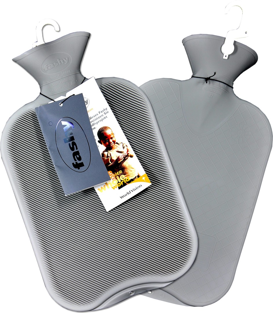 Fashy Hot Water Bottle Ribbed 2L