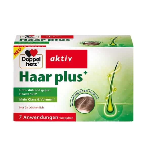 Doppel Herz Aktiv Haar Plus Hair, Ampoules, 7x6ml