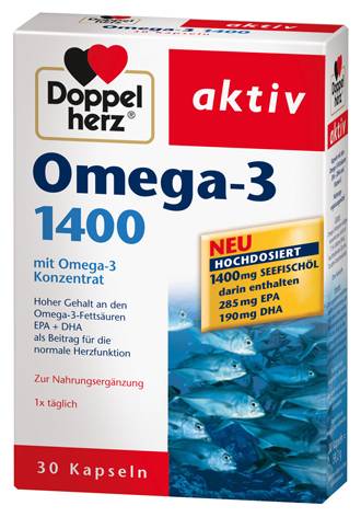 Doppelherz Omega 3 1400 30 Capsules 1+1 Free