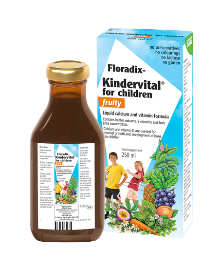 Floradix Kindervital Liquid Calcium And Vitamin Formula 250ml
