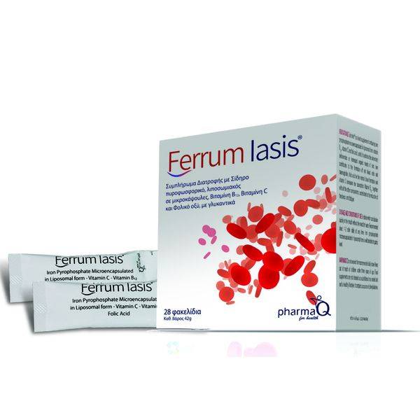 Ferrum Iasis Iron, Vitamin B12, Vitamin C, Folic Acid 28 Sticks