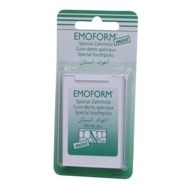 Emoform Medicated Mint Toothpicks - 100 Pieces