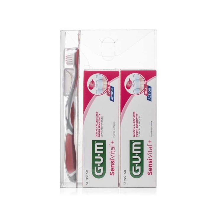 Gum Offer Sensivital Set 2: Toothpastes + 1Toothbrush