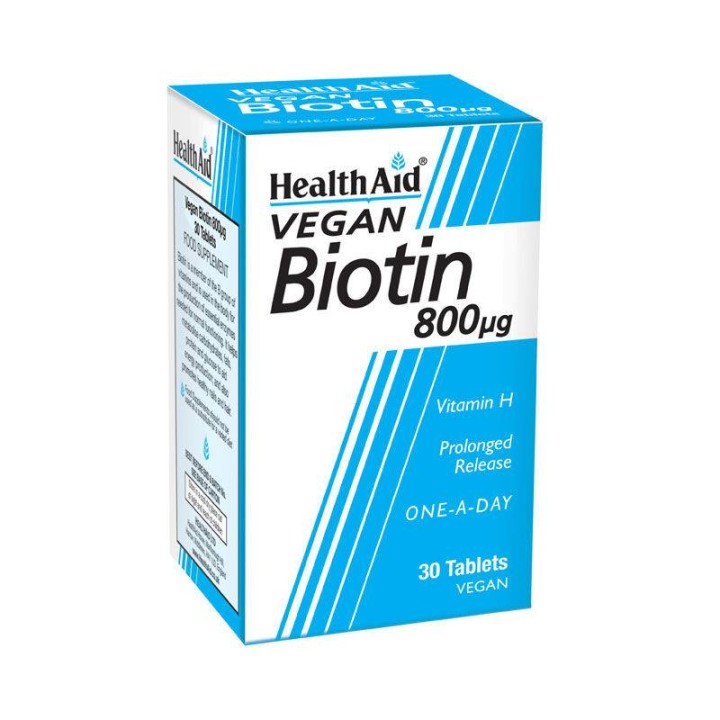 Health Aid Biotin 800Mg For Healthy Hair& Nails 30 Tablets