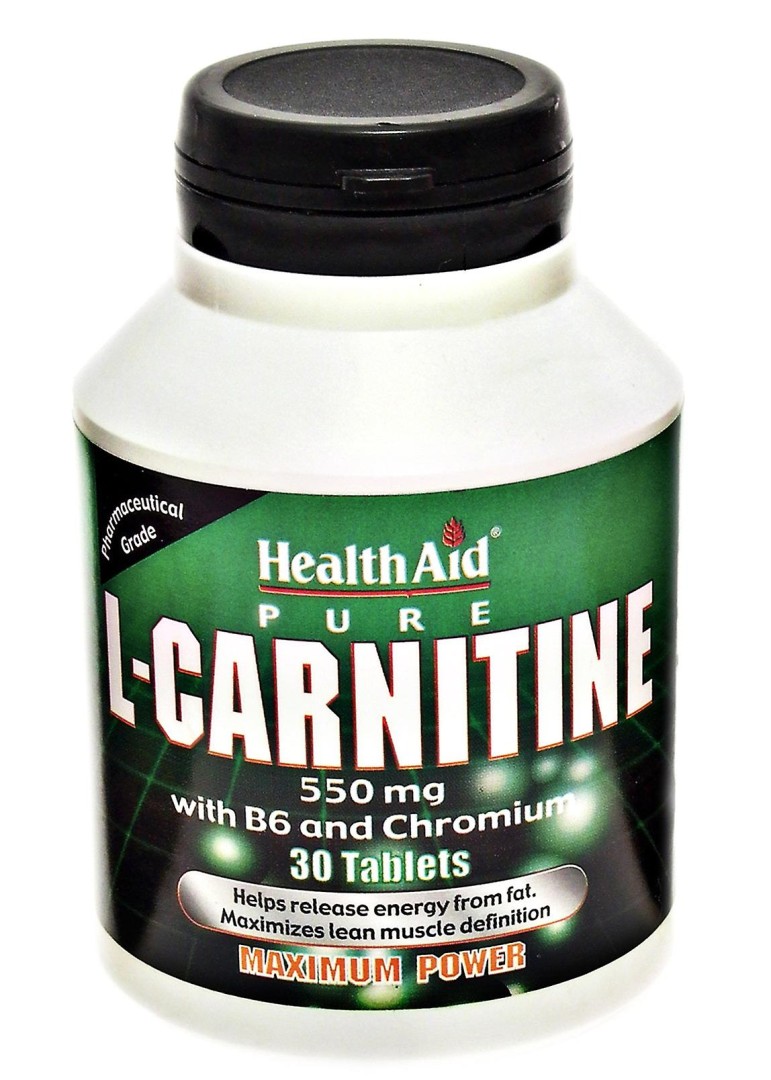 H/ Aid L - Carnitine B6 & Chromium Tablets 30 x 550mg