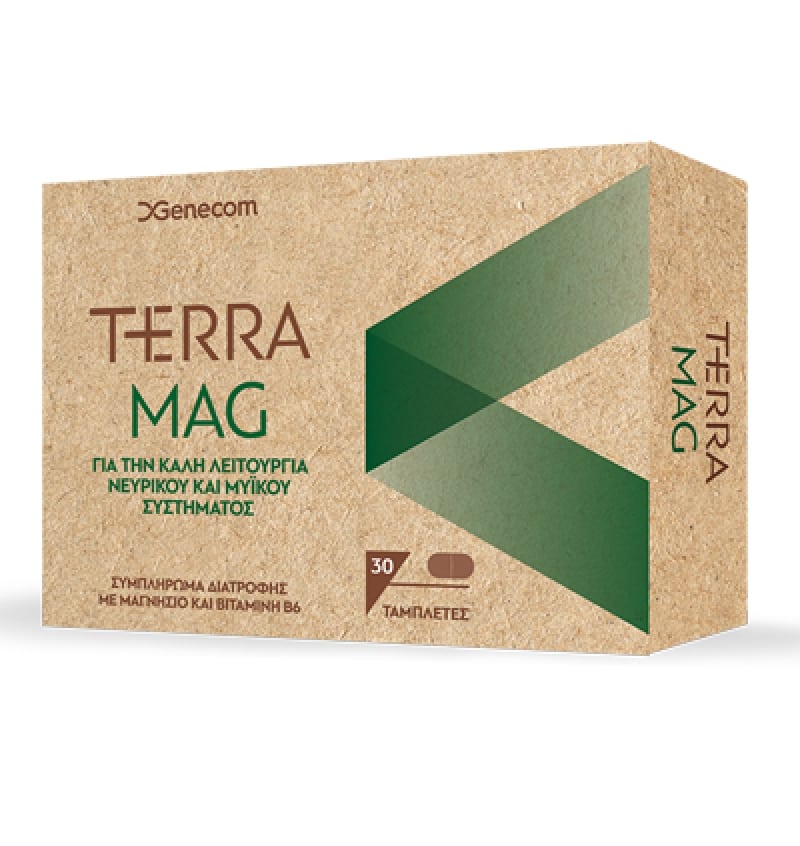 Genecom Terra Mag Nutritional Supplement With Magnesium 30 Tabs