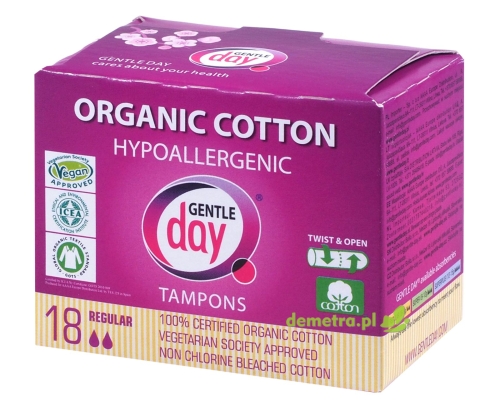 Gentle Day Organic Tampons Regular 18S