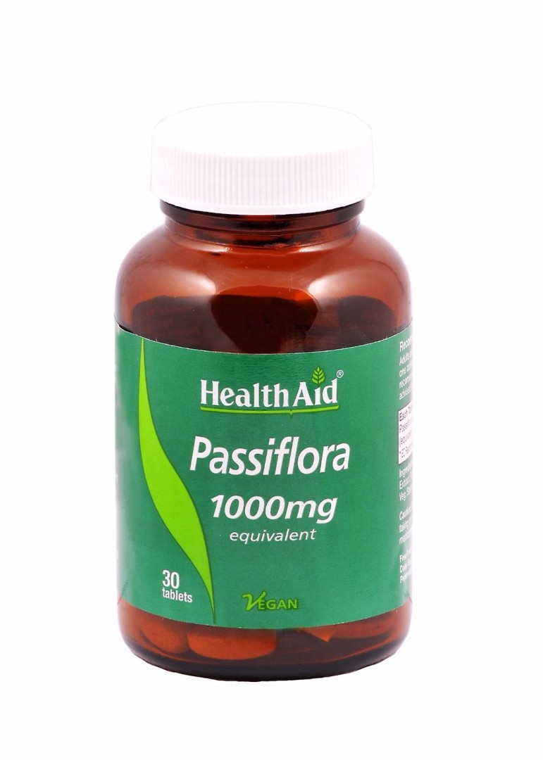 Health Aid Passiflora 1000Mg Equivalent 30 Tablets 1000Mg