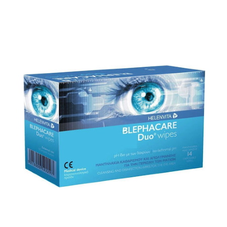 HELENVITA BLEPHACARE DUO EYE WIPES 14 PCS