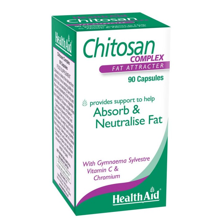 Health Aid Chitosan Complex Absorb & Neutralise Fat 90Tablets