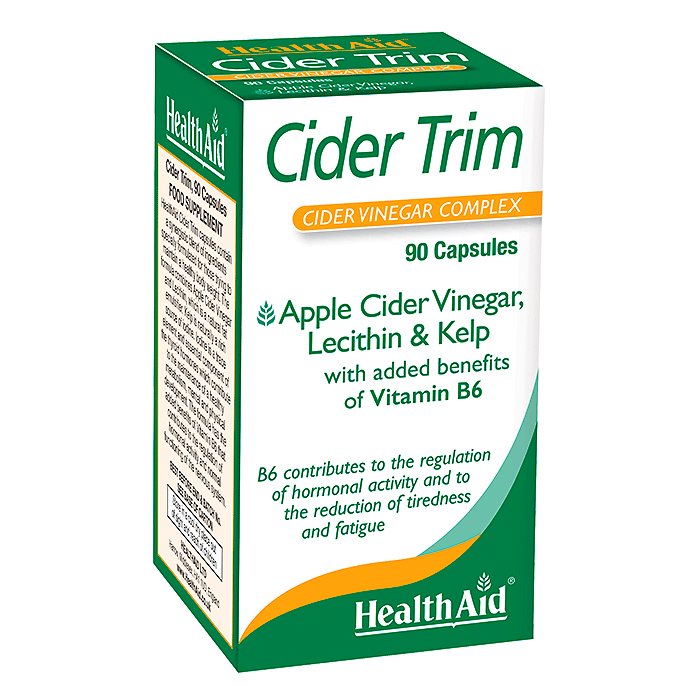 Health Aid Cider Trim Apple Cider Vinegar Lecithin M & Kelp For The Achievement Of Weight Loss 90 Tablets