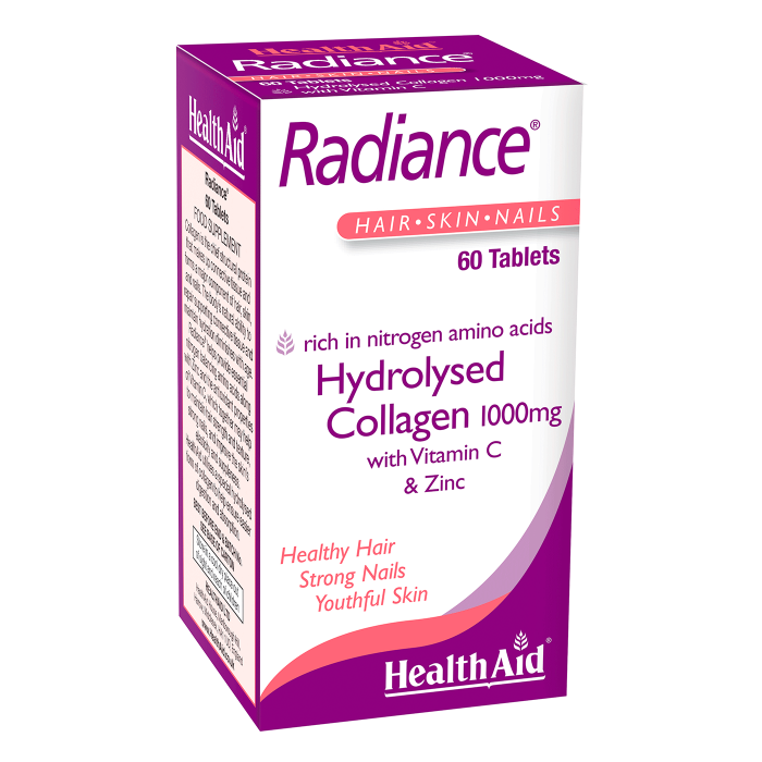 Health Aid Radiance Hydrolysed Collagen 1000Mg For Hair Skin & Nails 60 Tablets
