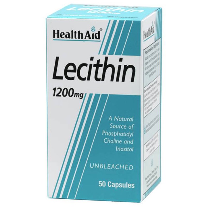 Health Aid Lecithn 1200Mg A Pure Source Of Choline And Inositol Helps Reduce Your Cholesterol 50 Tablets