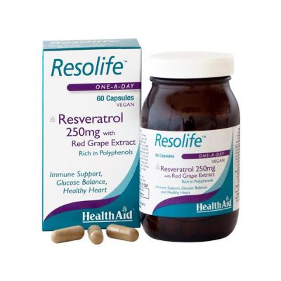 Health Aid Resolife Resveratrol for Immune Support 250Mg 60 Capsules
