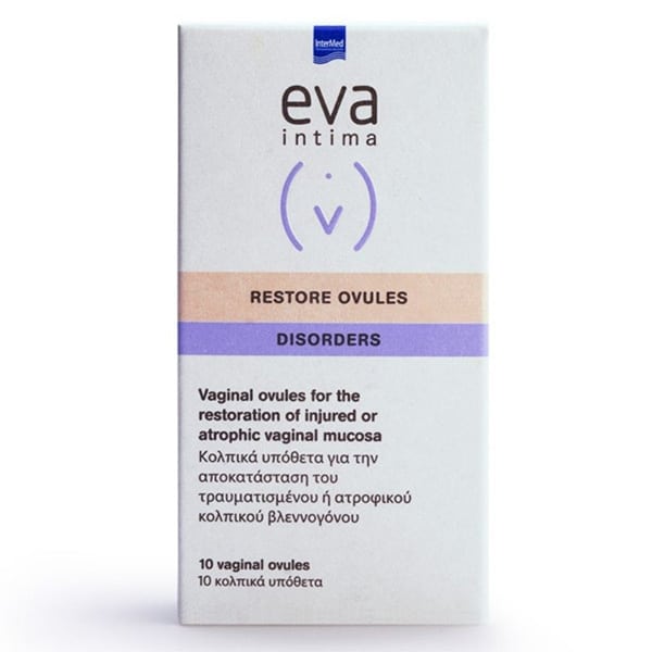 Intermed Eva Restore Vaginal Ovules 10 Vaginal Suppositories
