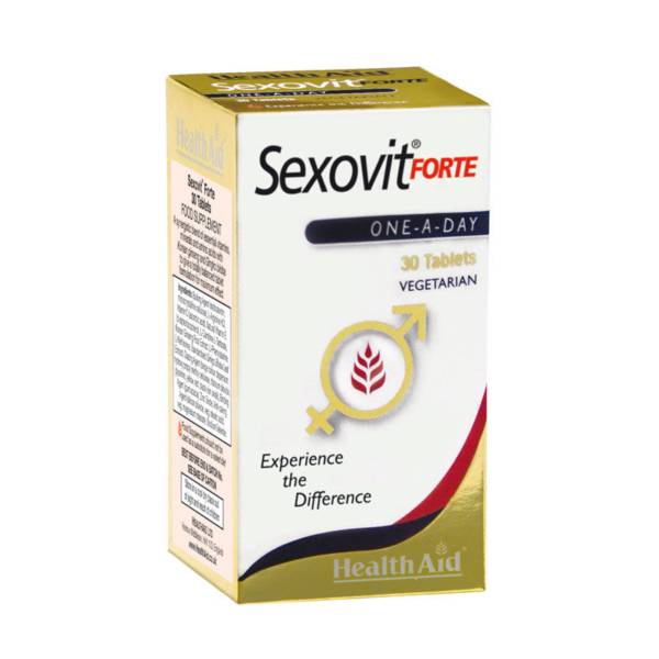 Health Aid Sexovit Forte With Arginine, Korean Ginseng & Vitamin E For Healthy Sexual Function 30 Tablets