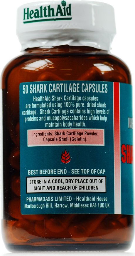 Health Aid Shark Cartilage 750Mg - 50 Capsules