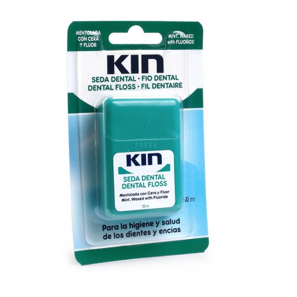 Kin Dental Floss Waxed Mint Flavour 50M