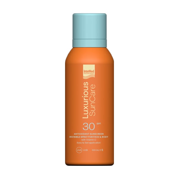 Intermed Luxurious Sun Care Antioxidant Sunscreen Invisible Spray For Face & Body Spf30, 100Ml