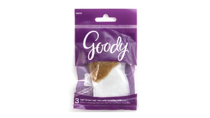 Goody Light Brown Hair Nets With Invisible Hold, 3Pcs