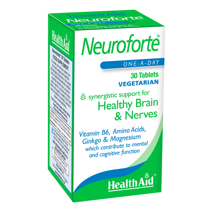 Health Aid Neuroforte Synergistic Support For Healthy Brain & Nerves 30 Tablets