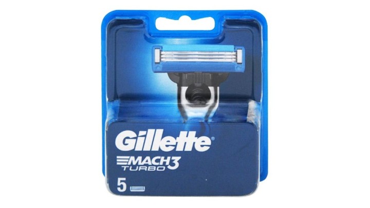 Gillette Mach 3 Turbo Razor Blades 5Pcs