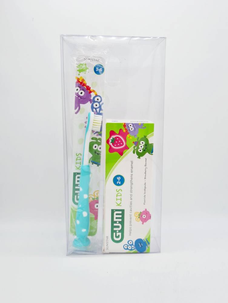 Gum Kids Kit Monster 2-6Years Toothpaste & Toothbrush