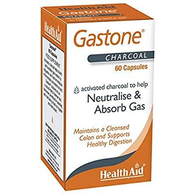 Health Aid Gastone Activated Charcoal To Help Neutralise & Absorb Gas 60 Capsules