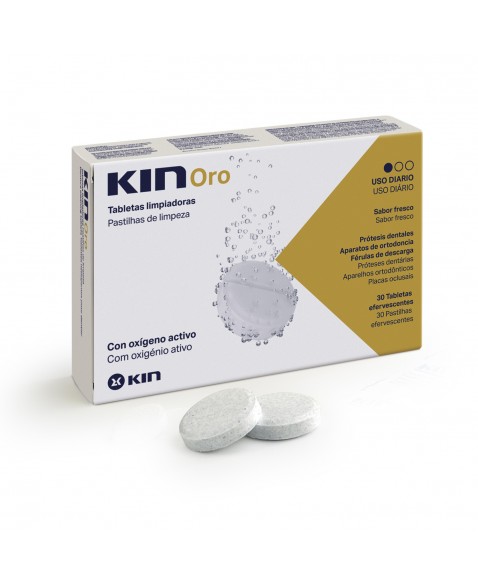 Kin Oro Denture Cleaning Effervescent 30-Tablets