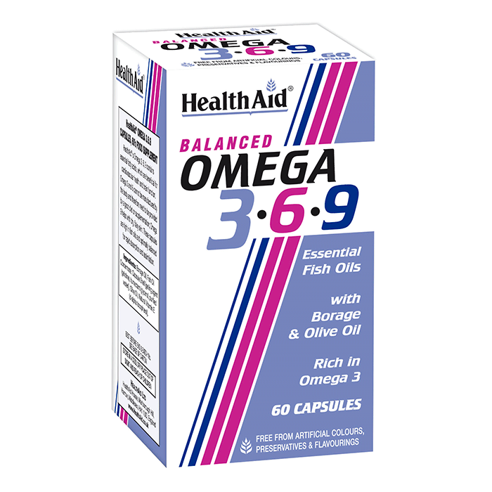 Health Aid Omega 3-6-9 Essential Fish Oils 60 Capsules